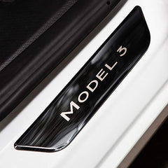 Tesla Model 3 Front / Real Door Sill Cover Protector (4 pcs) (2017-2023) - TESLAUNCH