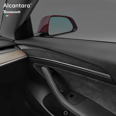 알칸타라 인테리어 전면 도어 트림 패널 캡(2개) Tesla Model 3 (2021-2023) 및 Model 2023-2024년