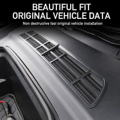 2024 Model 3 Highland Couvercle de boîte de rangement avant de secours Climatiseur Entrée d’air Panneau de grille de protection en maille pour Tesla