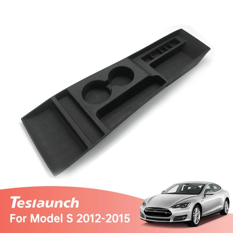 Tesla Model S Mittelkonsolen-Organizer, Aufbewahrungsbox,  Getränkehalter-Behälter (2012–2015) – TESLAUNCH