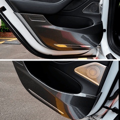 Door Protector for Tesla Model 3, Door Inner Trim Cover Overlay (Carbon Fiber Pattern ABS) (2021-2023) - TESLAUNCH