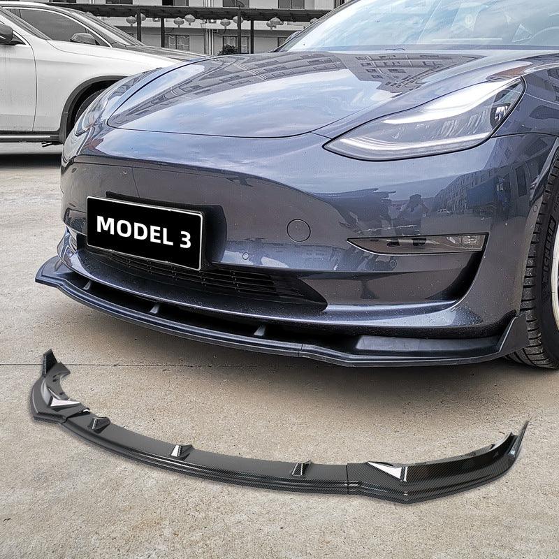 Front Bumper Lip Kit For Tesla Model 3 (2017-2023) - TESLAUNCH