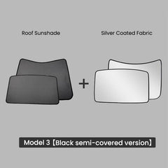 Glass Roof / Sunroof Sunshade for Tesla Model 3(2021-2023) Sun Visor Accessories - TESLAUNCH