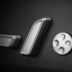 Model 3 & Y Seat Switch Caps Silver/Carbon Fiber (2017-2023) - TESLAUNCH