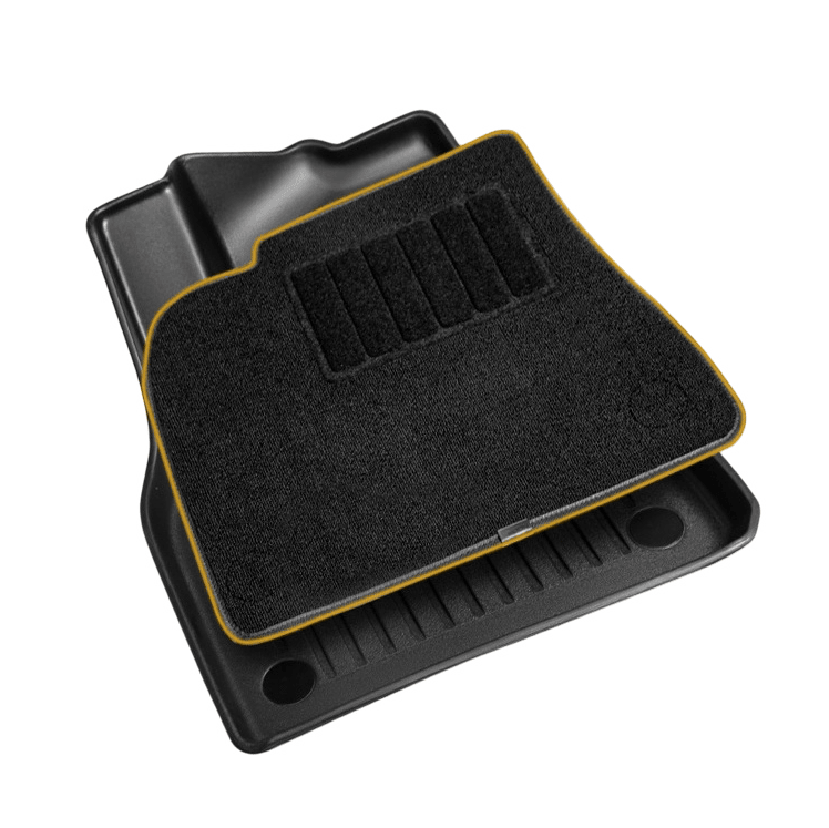 Tesla Model Y Floor Mats All Weather Double Layer Flocking TPE (2020-2023) - TESLAUNCH