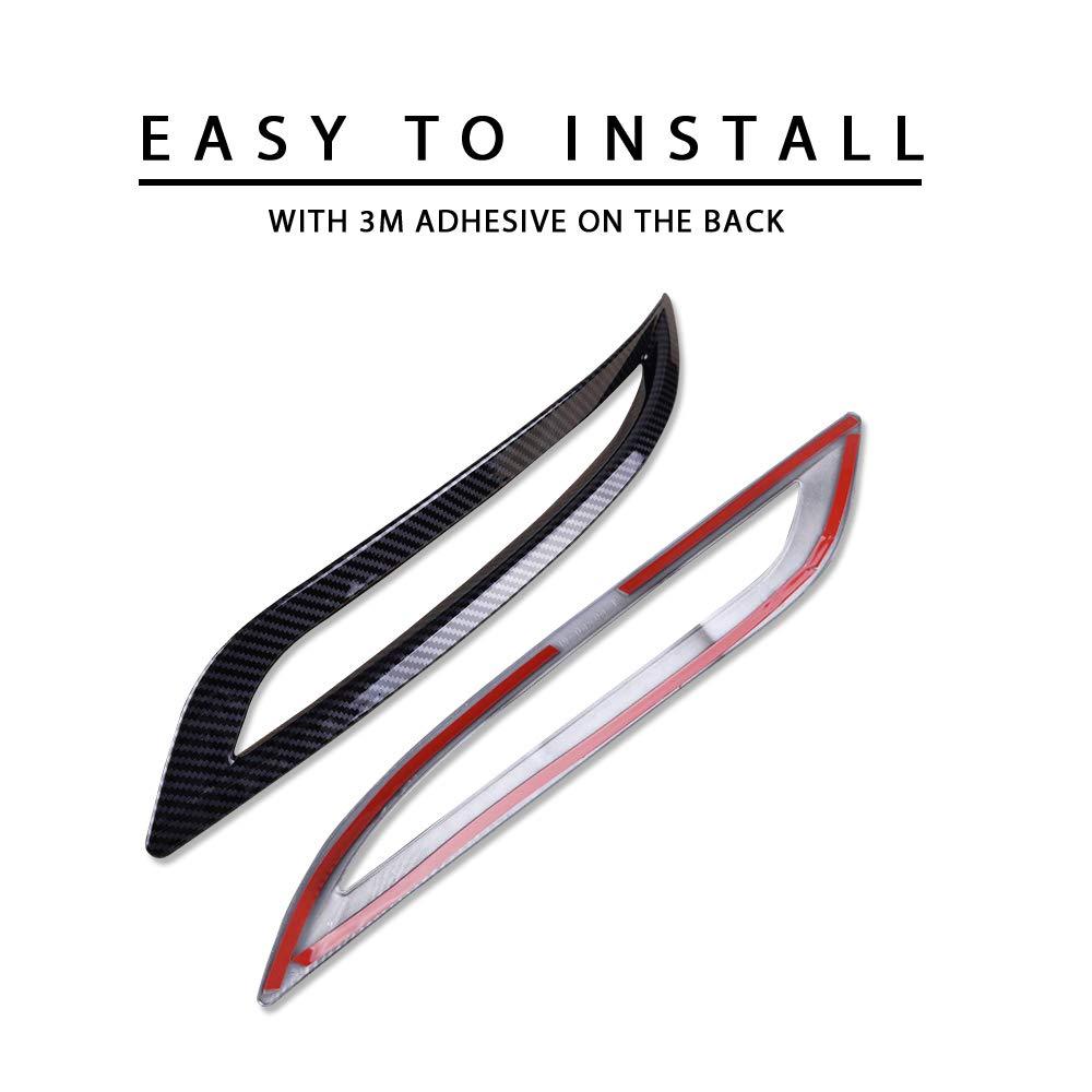 Fog Light Rear Taillights Cover For Model 3/Y Protective Film Covers (Carbon Fiber Pattern ABS) (1 pair) (2017-2023) - TESLAUNCH