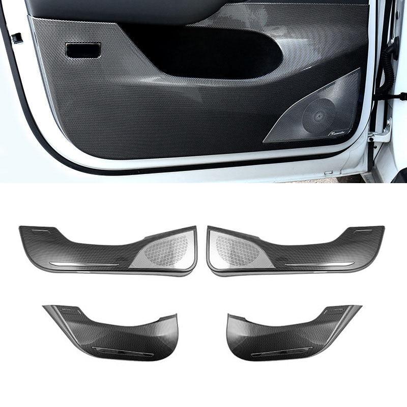 Door Protector for Tesla Model 3, Door Inner Trim Cover Overlay (Carbon Fiber Pattern ABS) (2021-2023) - TESLAUNCH
