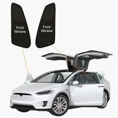Model X(2015-2025) Soukromí a tepelně izolované sluneční závěsy pro Tesla Neprůhledná sluneční clona pro kempování a každodenní použití
