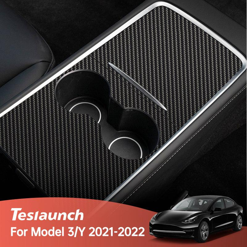 Tesla Model 3 / Y Refresh Center Console Decoration Wrap Kit (Gen. 2)  (2021-2023) - Carbon Fiber