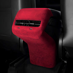 Alcantara Rear AC Vent Cover and Rear Anti-kick Cover For Tesla Model 3/Y (2017-2023)