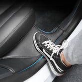 Tesla Model Y Built-in Door Sill Protector / Rear Inner Door Leather Pad Accessories (2 Pcs) (2020-2023) - TESLAUNCH