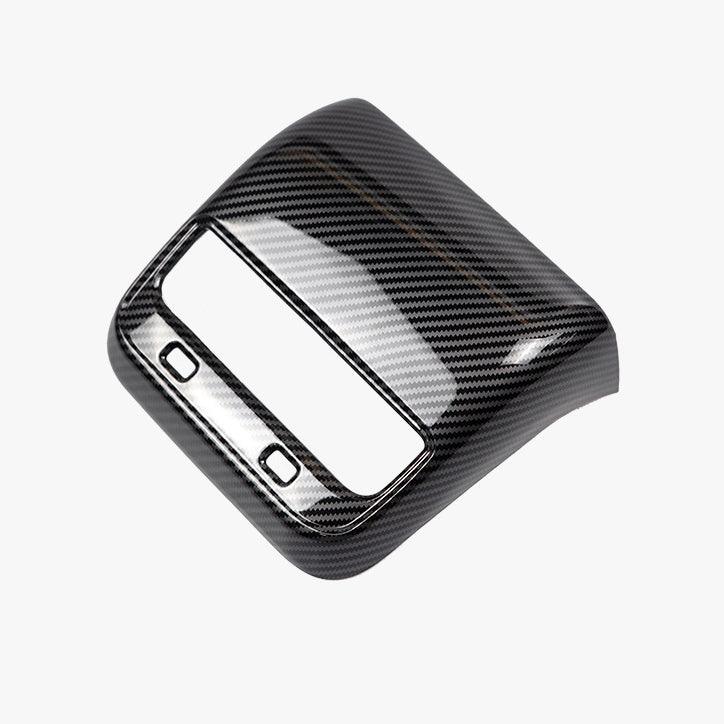 Tesla Model 3 & Y Backseat Vent Overlay (Carbon Fiber Pattern ABS) (2017-2023) - TESLAUNCH
