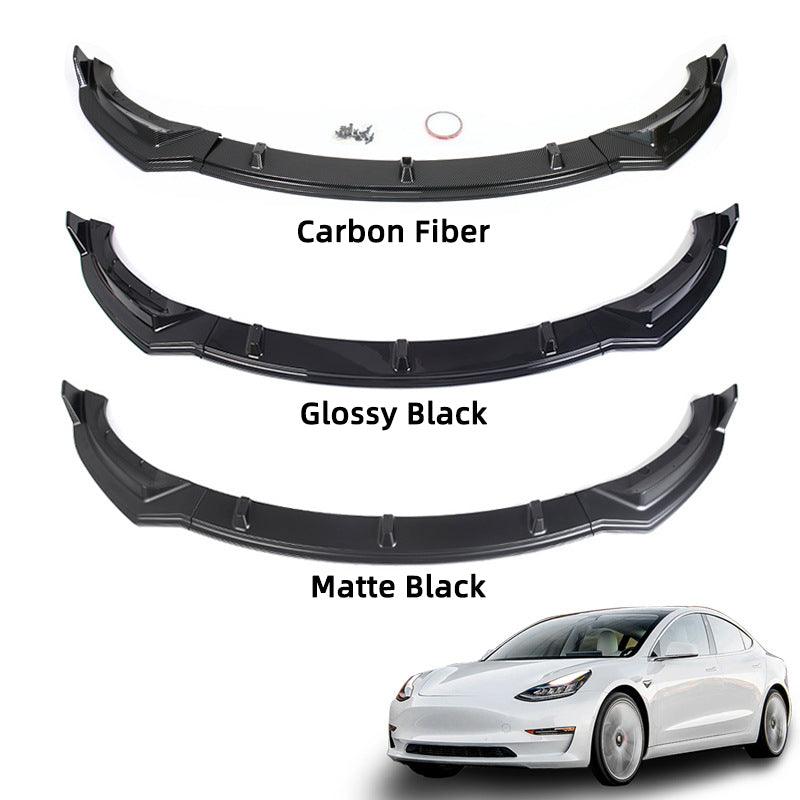 Front Bumper Lip Kit For Tesla Model 3 (2017-2023) - TESLAUNCH