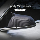 Tesla Model 3 GT Style Carbon Fiber Mirror Caps (Carbon Fiber Pattern ABS) (1 pair) (2017-2023) - TESLAUNCH