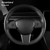 Alcantara Steering Wheel Cover For Tesla Model 3/Y - T-Launch