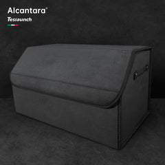 Alcantara Trunk Folding Storage Box for Tesla Model 3/Y/X/S/Cybertruck - T-Launch