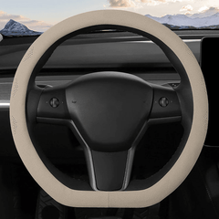 Alcantara Ultra Thin Sweat Absorbing Steering Wheel Cover for Tesla Model 3/Y - T-Launch