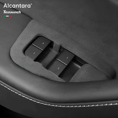 Alcantara Window Switch Button Covers (4 Pcs) For Tesla Model 3/Y (2017-2023)-for Left Hand Drive - T-Launch