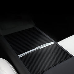Real Carbon Fiber Center Console Cover for Tesla Model Y Juniper 2025+