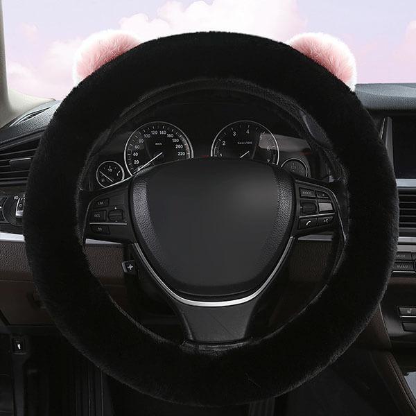 Bear-Shaped Steering Wheel Protector for Tesla Model 3/Y/S/X - T-Launch