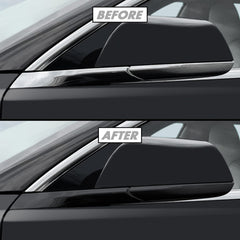 Chrome Delete Blackout Vinyl Overlay for  2017-2023 Tesla Model 3 - Matte Black