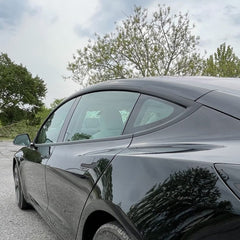 Chrome Delete Blackout Vinyl Overlay for 2017-2023 Tesla Model 3 - Matte Black - T-Launch