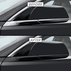 Chrome Delete Blackout Vinyl Overlay for 2017-2023 Tesla Model 3 - Matte Black - T-Launch