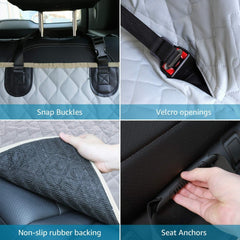 Dog Seat Cover For Pets 100% Waterproof For Tesla Model S3XY - Visible Mesh Window - T-Launch