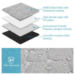 Dog Seat Cover For Pets 100% Waterproof For Tesla Model S3XY - Visible Mesh Window - T-Launch
