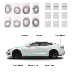 Door Seal Kit Soundproof Wind Noise Reduction Kit For Tesla All Models - T-Launch