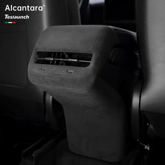 Alcantara Rear AC Vent Cover and Rear Anti-kick Cover For Tesla Model 3/Y (2017-2023)