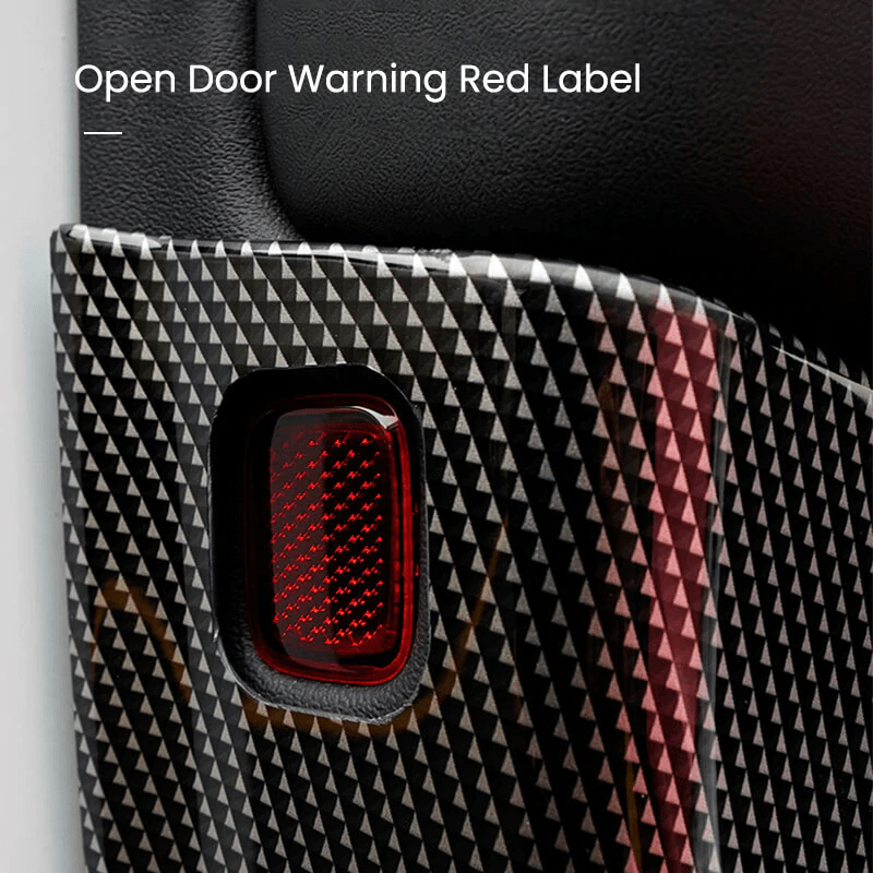 Door Protector for Tesla Model 3, Door Inner Trim Cover Overlay (Carbon Fiber Pattern ABS) (2021-2023) - TESLAUNCH