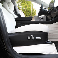 Model 3 & Y Seat Switch Caps Silver/Carbon Fiber (2017-2023) - TESLAUNCH