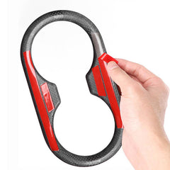 Model 3 Real Carbon Fiber Backseat Cup Holders Cover for Tesla(2017-2023)