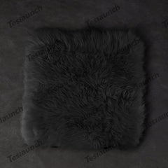 Faux Sheepskin Front Seat Covers Black/White For Tesla Model S/X/3/Y/Cybertruck-2PCS - T-Launch