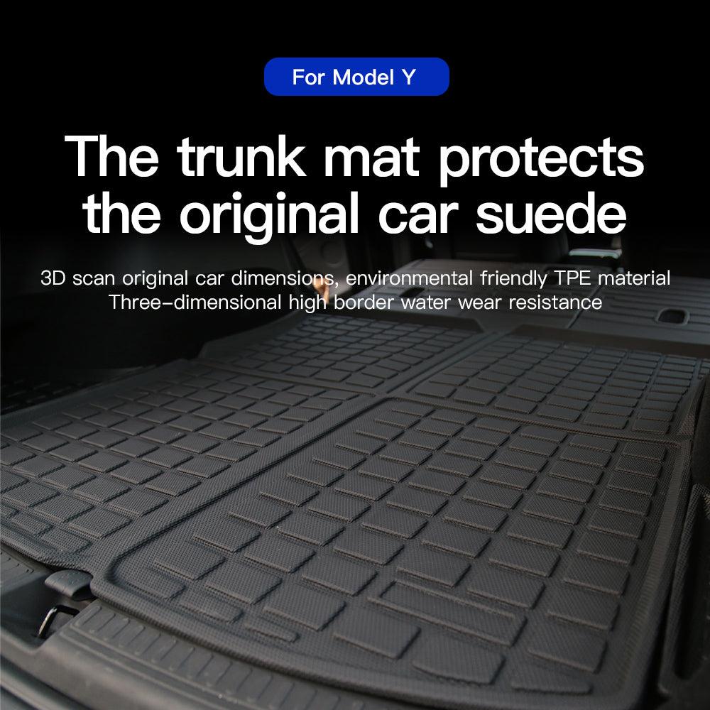 Tesla Model Y Front Trunk Mat Frunk Cargo Liner - 3D Lamination Cutting (2020-2023) - TESLAUNCH