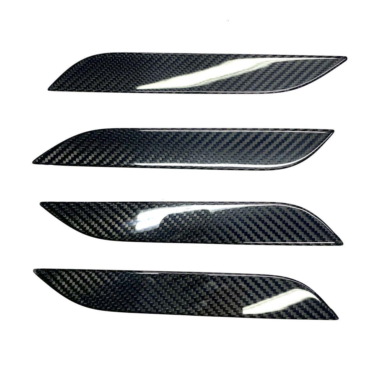 Model S Door Handle Overlay (Set Of 4) (ABS / Real Carbon Fiber) (2012-2020) - TESLAUNCH
