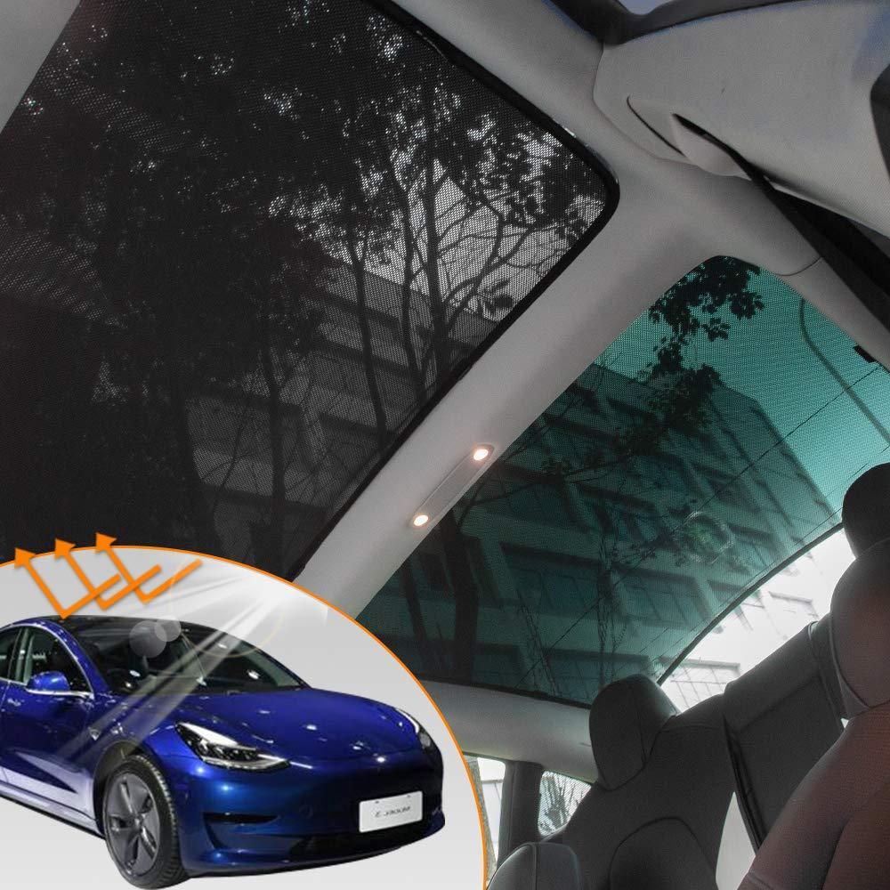 Glass Roof / Sunroof Sunshade for Tesla Model 3(2017-2020) Sun Visor Accessories - T-Launch