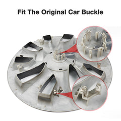 Model 3 Performance Style Wheel Hub Caps - 18" Uberturbine Style Wheel Hubcap (4 Pcs) for Tesla - T-Launch