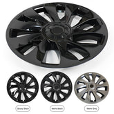 Model 3 Performance Style Wheel Hub Caps - 18" Uberturbine Style Wheel Hubcap (4 Pcs) for Tesla - T-Launch