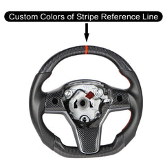 Model 3/Y Carbon Fiber Steering Wheel - T-Launch