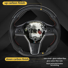 Model 3/Y Carbon Fiber Steering Wheel - T-Launch