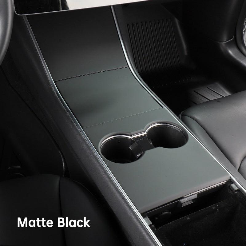 Model 3/Y Center Console Cover for Tesla, Decoration Wrap Kit (Carbon Fiber Pattern ABS) (Gen.1) (2017-2020) - T-Launch