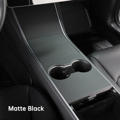 Model 3/Y Center Console Cover for Tesla, Decoration Wrap Kit (Carbon Fiber Pattern ABS) (Gen.1) (2017-2020) - T-Launch