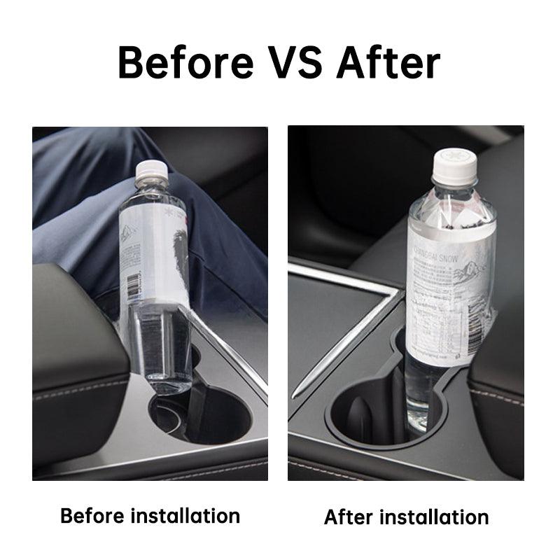 Model 3/Y Cup Holder Stabilizer Insert for Tesla, Center Console Slot Slip Limit Clip Cup Holder Insert (2021-2023) - T-Launch