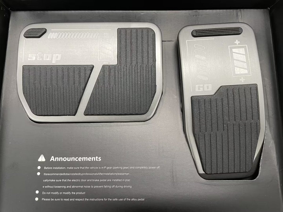 Model 3/Y Performance Alloy Pedals, Non-Slip Metal Brake Pedal Cover (2017-2023) - T-Launch