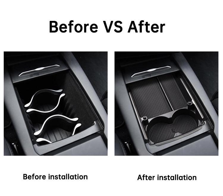 Model S/X Center Console Organizer Storage Box Tray Cup Holder (2016-2020) - T-Launch