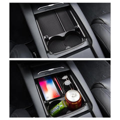 Model S/X Center Console Organizer Storage Box Tray Cup Holder (2016-2020) - T-Launch