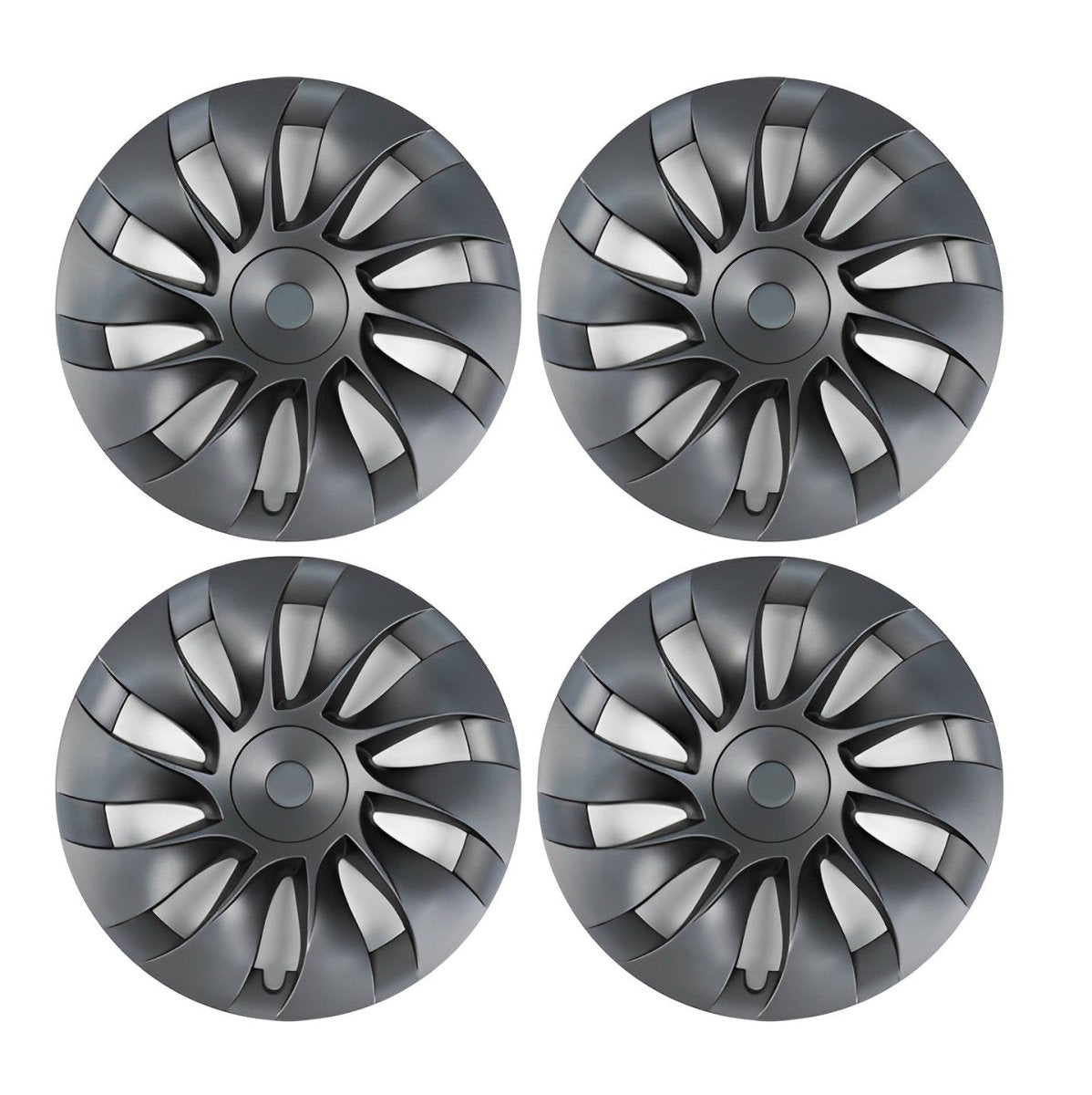 Model Y Induction Style Wheel Hub Caps - Performance Wheel HubCaps (4 Pcs) - T-Launch