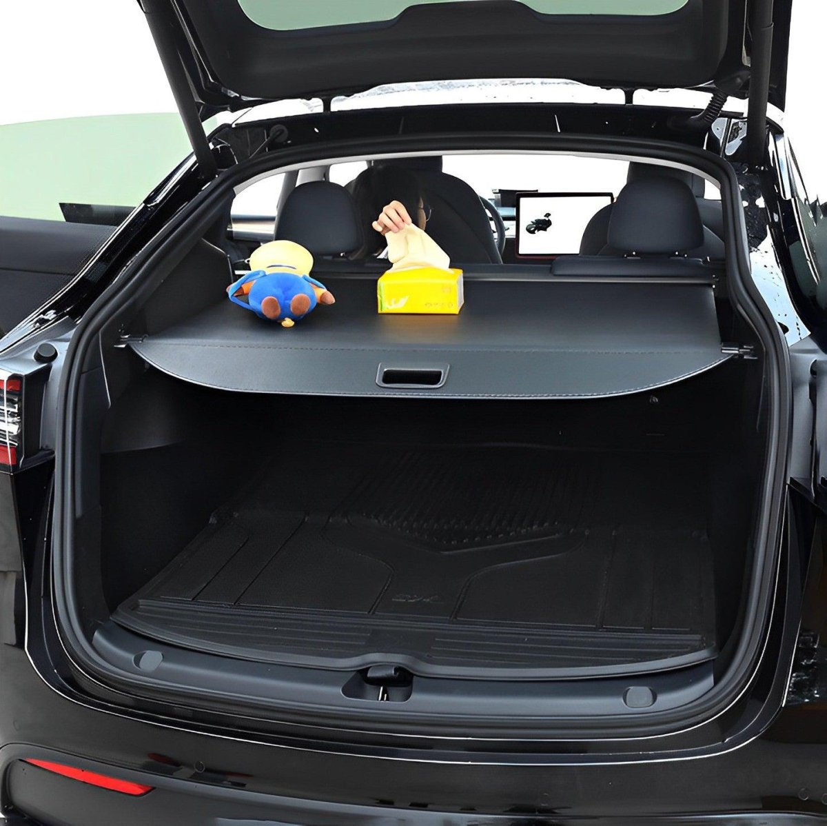 Tesla Model Y Retractable Rear Trunk Privacy Cargo Cover (2020-2023) - TESLAUNCH